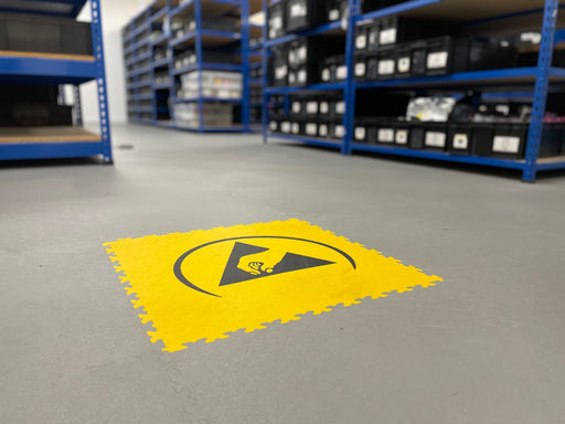 Sol ESD antistatique dans un environnement de stockage
